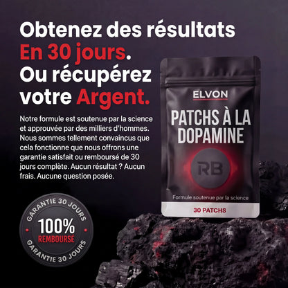 Elvon | Patch Dopamine - Concentration, énergie, libido et confiance en soi