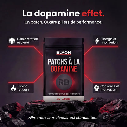 Elvon | Patch Dopamine - Concentration, énergie, libido et confiance en soi