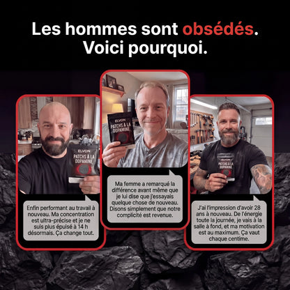 Elvon | Patch Dopamine - Concentration, énergie, libido et confiance en soi