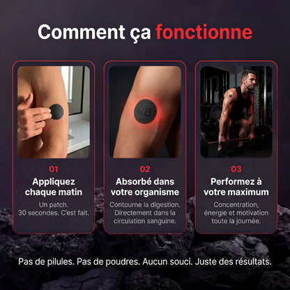 Elvon | Patch Dopamine - Concentration, énergie, libido et confiance en soi