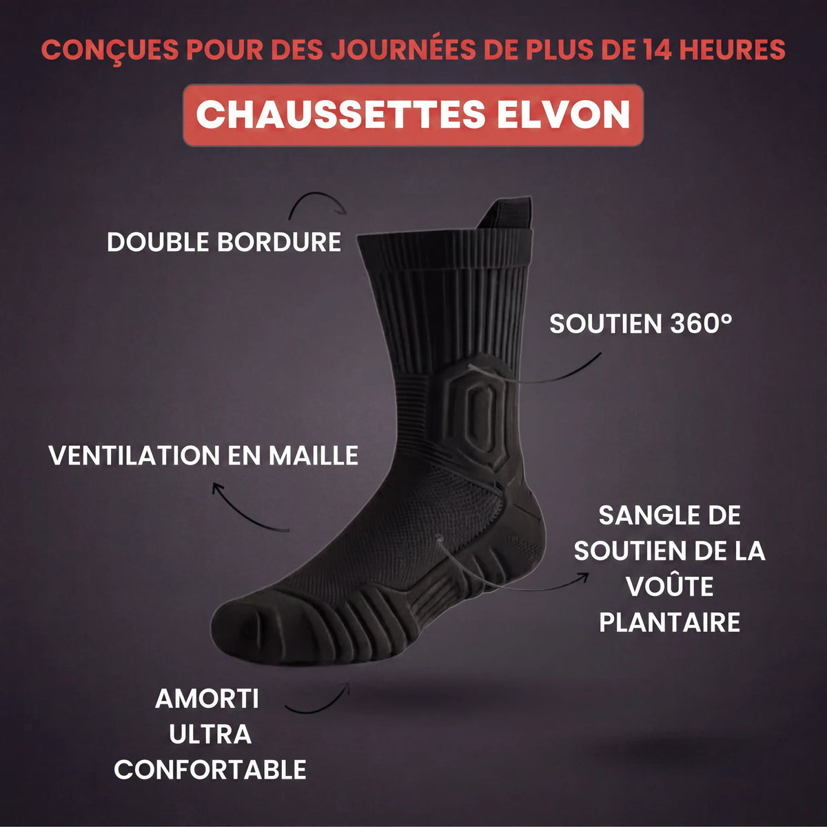 Chaussettes montantes rembourrées CloudFusion Athletic