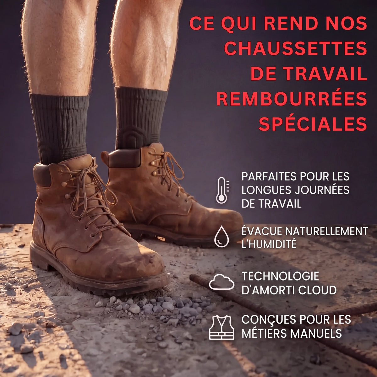 Chaussettes montantes rembourrées CloudFusion Athletic