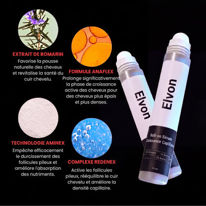 Sérum roll-on avancé pour la pousse des cheveux