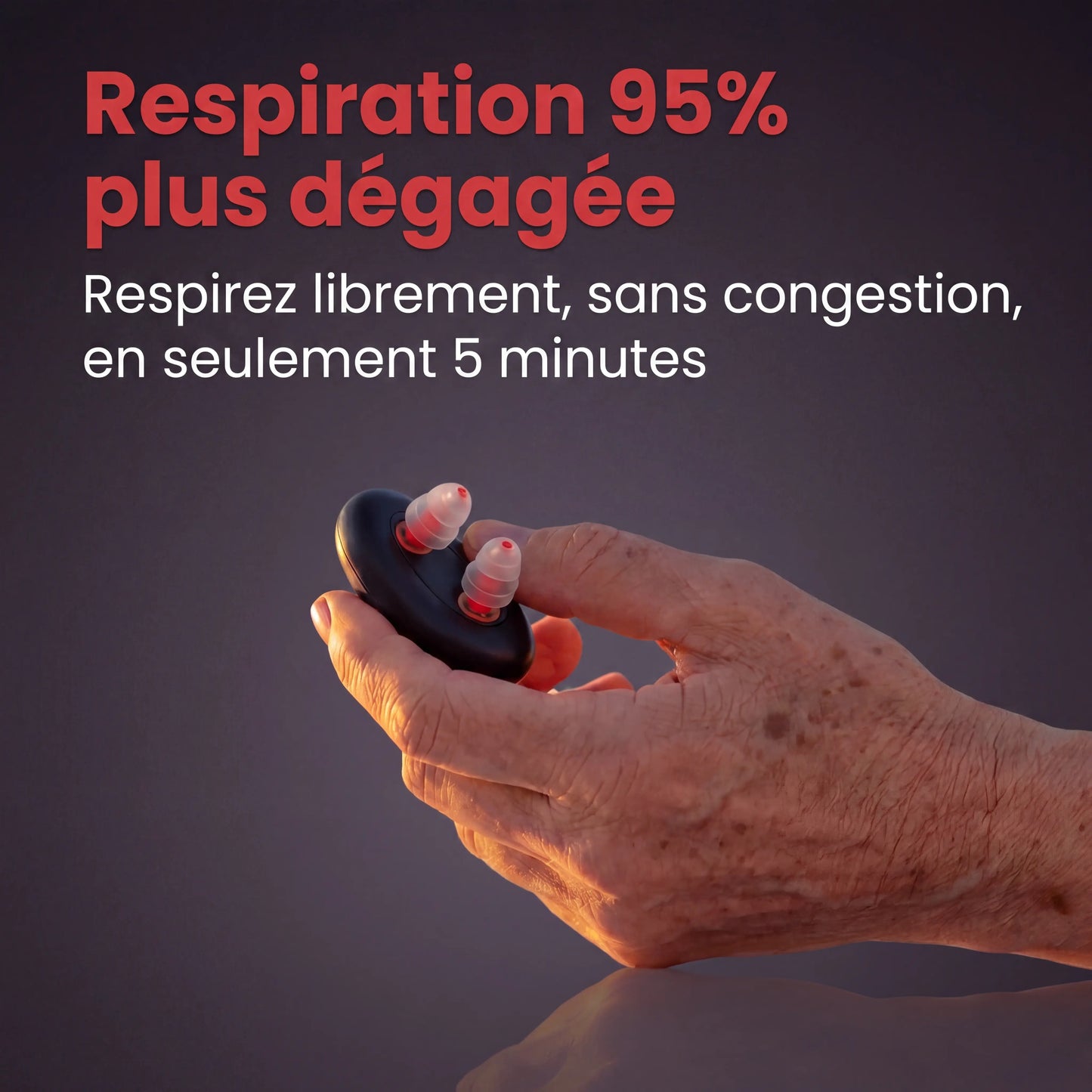 Soulagement nasal à lumière Rouge
