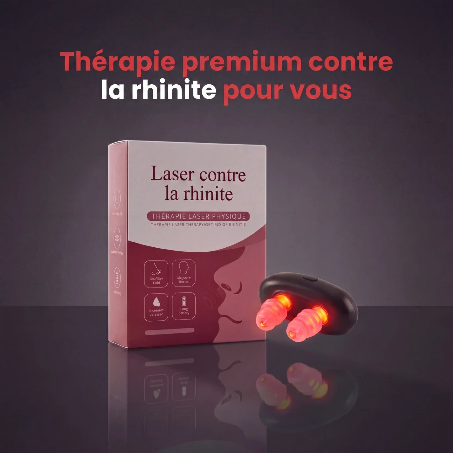 Soulagement nasal à lumière Rouge