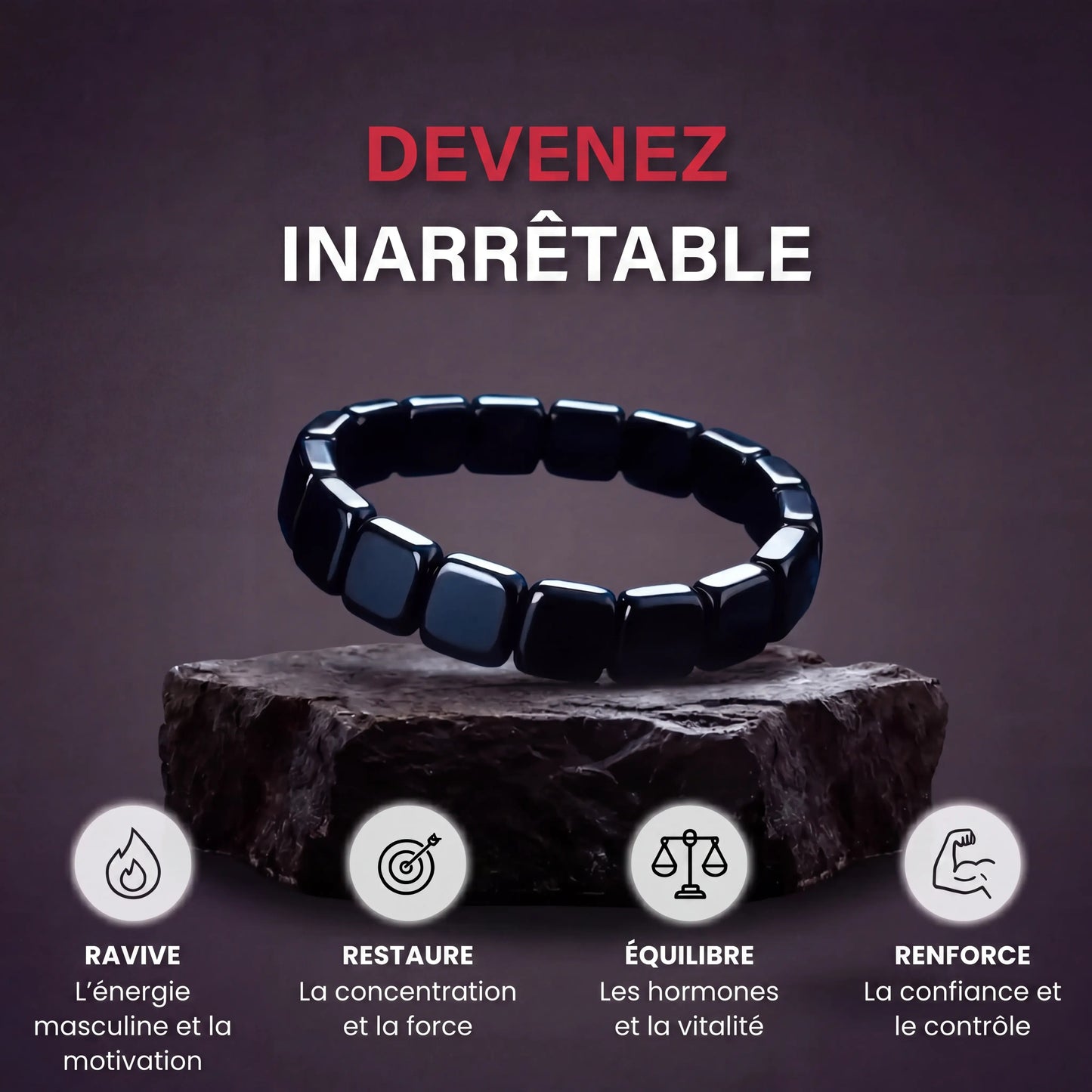 Elvon Bracelet en hématite