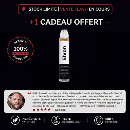 Sérum roll-on avancé pour la pousse des cheveux