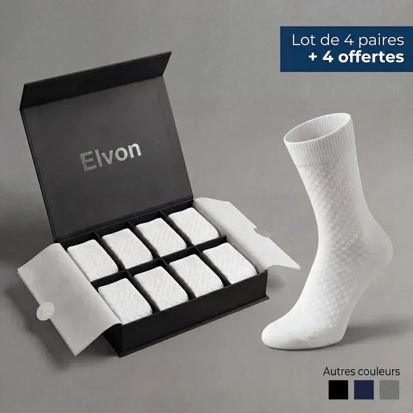 Chaussettes Mi-Hautes Elvon En Bambou Premium