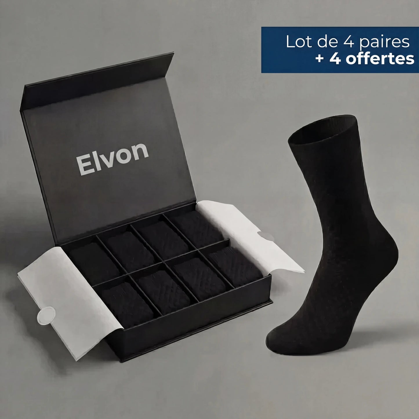 Chaussettes Mi-Hautes Elvon En Bambou Premium
