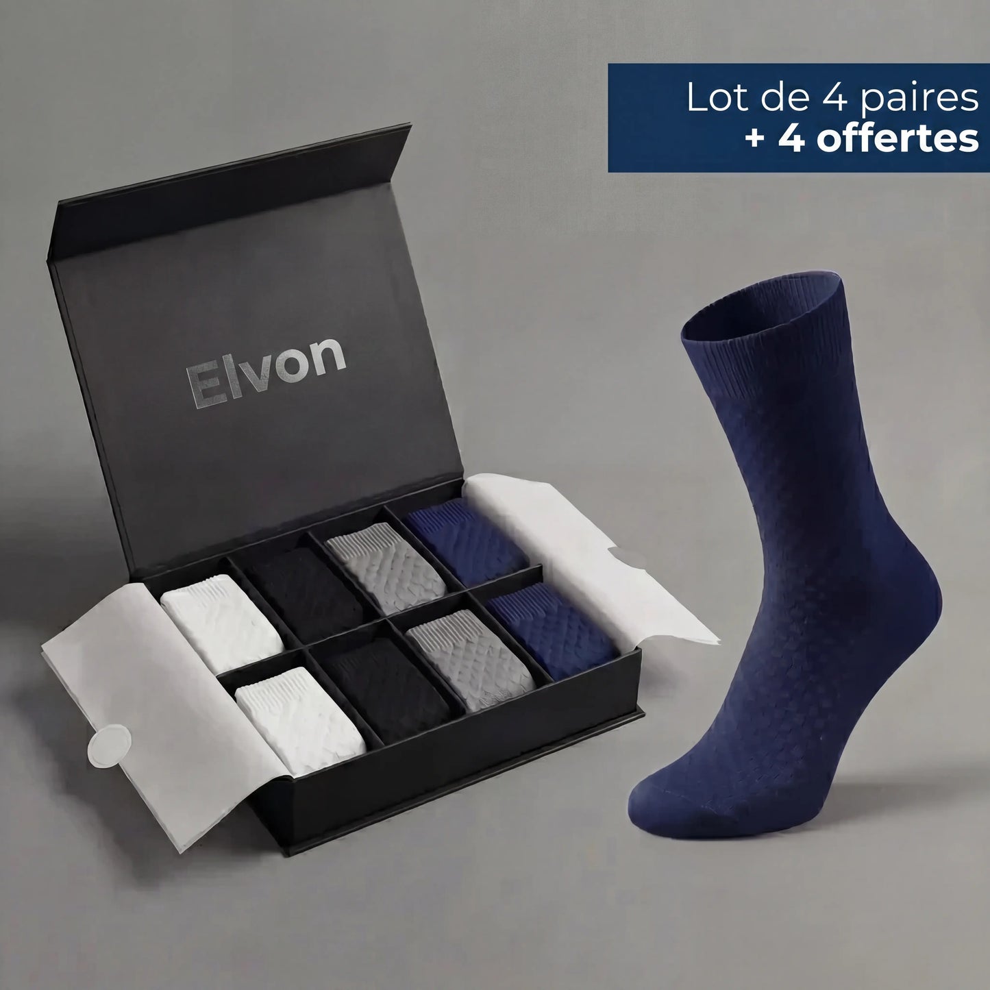 Chaussettes Mi-Hautes Elvon En Bambou Premium